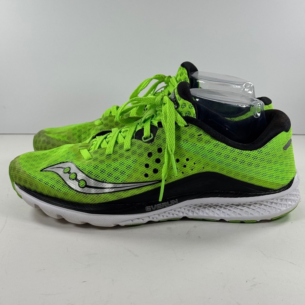 Saucony Kinvara 10 Running Shoes‎ Neon Green Athletic Sneakers Men's Size 8.5 - Picture 7 of 11